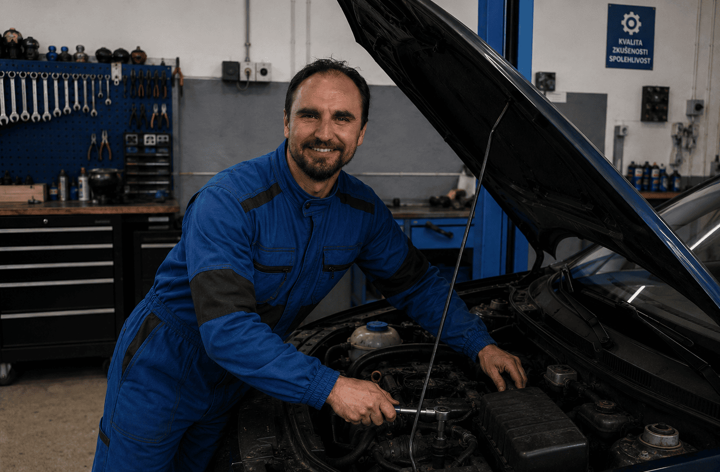 Luboš Palán – majitel a hlavní mechanik Autoservisu Rozňák